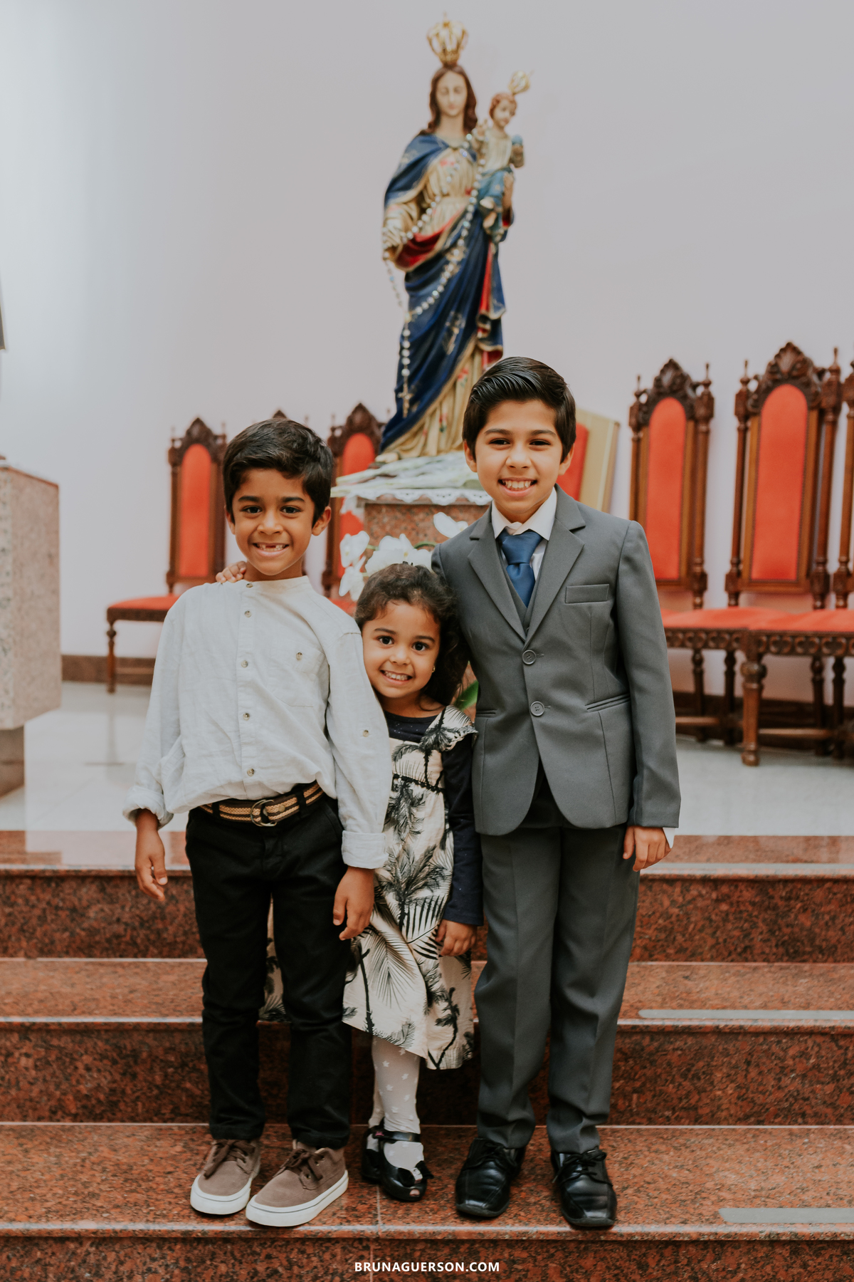 fotografia primeira comunhão eucaristia colégio porto real barra da tijuca paroquia Santa Rosa de lima rj 