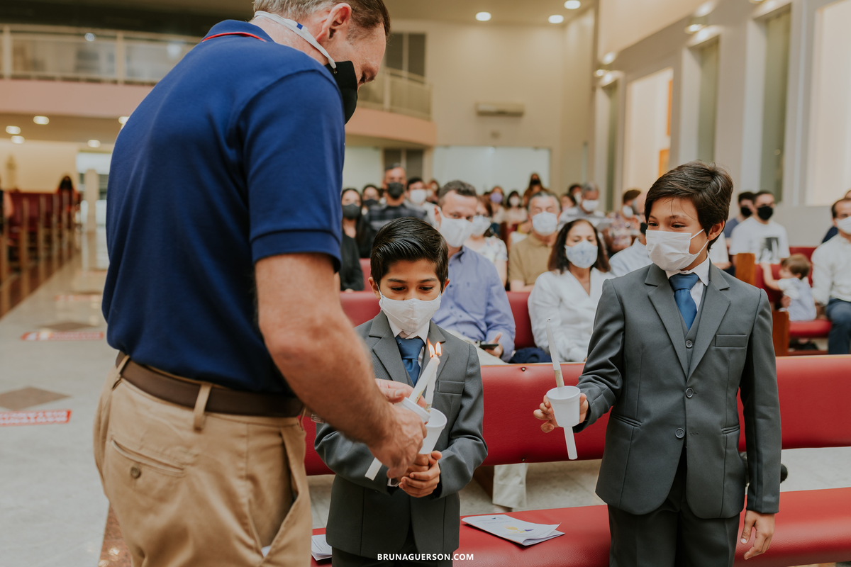 fotografia primeira comunhão eucaristia colégio porto real barra da tijuca paroquia Santa Rosa de lima rj 