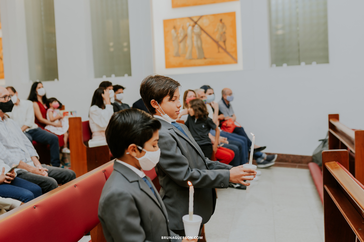 fotografia primeira comunhão eucaristia colégio porto real barra da tijuca paroquia Santa Rosa de lima rj 