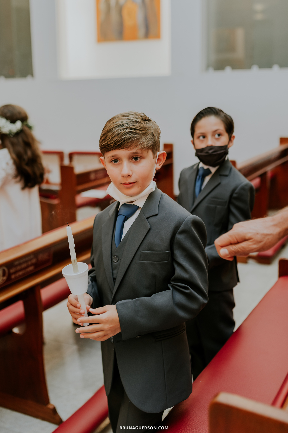 fotografia primeira comunhão eucaristia colégio porto real barra da tijuca paroquia Santa Rosa de lima rj 