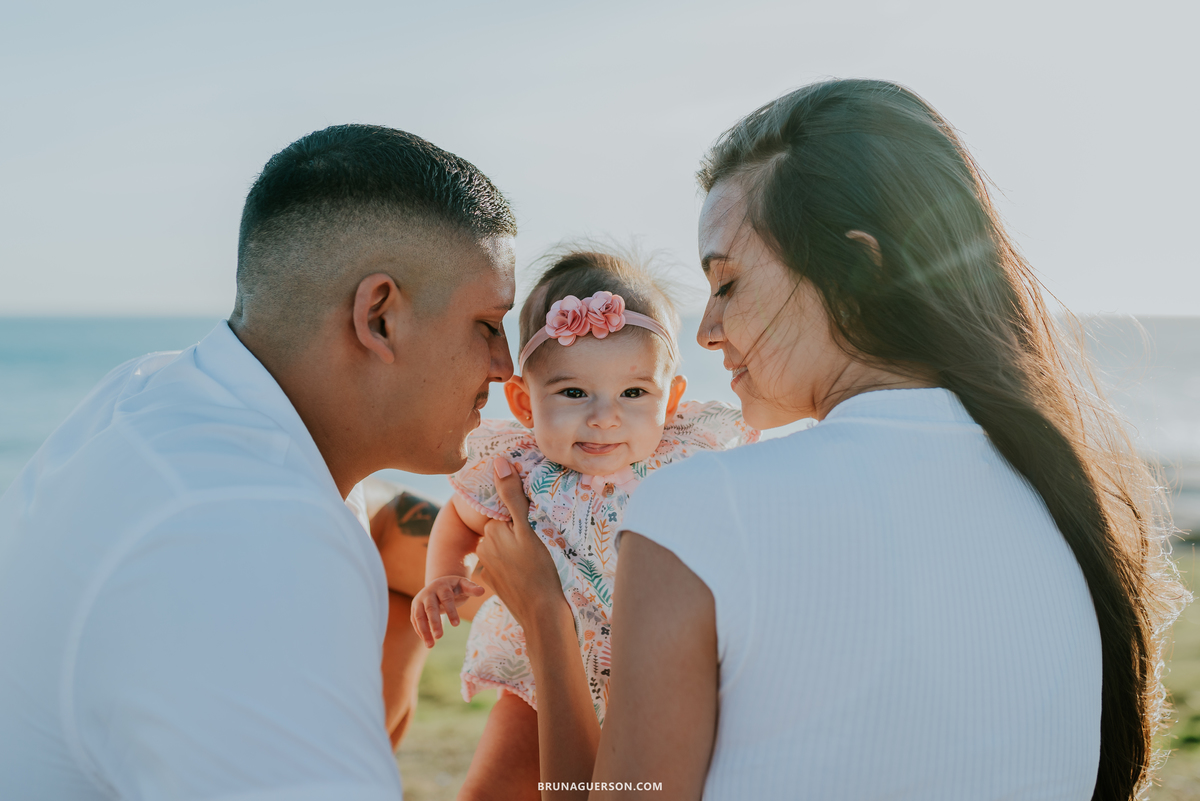 fotografia Rio de Janeiro ensaio externo sessão de família praia rj fotografa 5 meses menina 