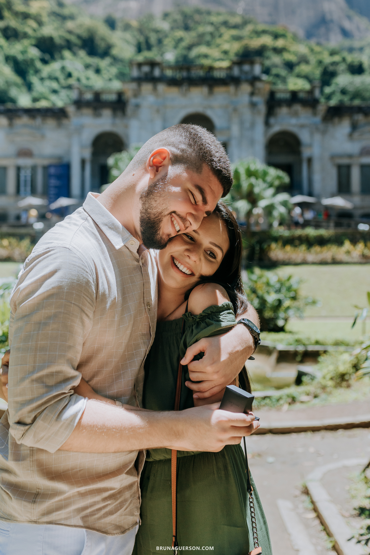 ensaio de casal Rio de Janeiro externo parque lage fotografia rj pedido noivado