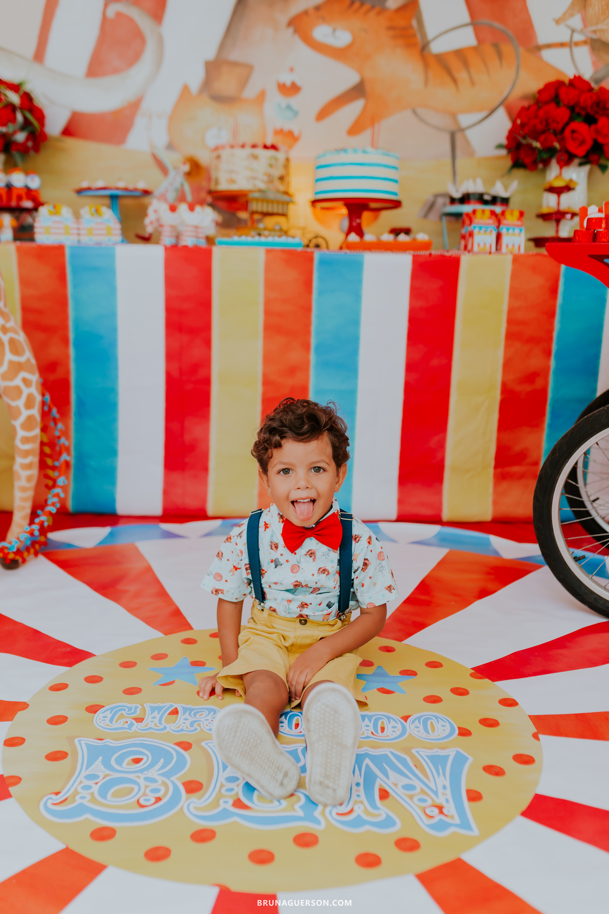 fotografa de familia fotografia festa infantil ao ar livre tema circo Rio de Janeiro 3 anos