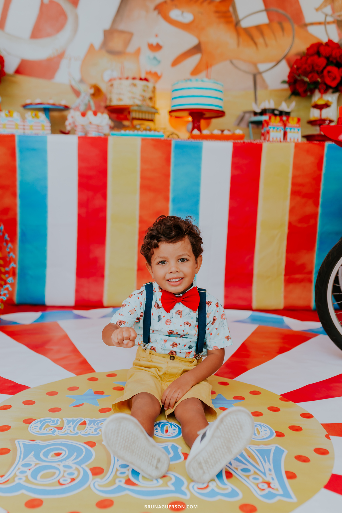 fotografa de familia fotografia festa infantil ao ar livre tema circo Rio de Janeiro 3 anos