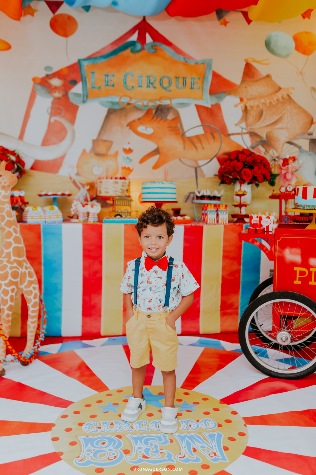 fotografa de familia fotografia festa infantil ao ar livre tema circo Rio de Janeiro 3 anos