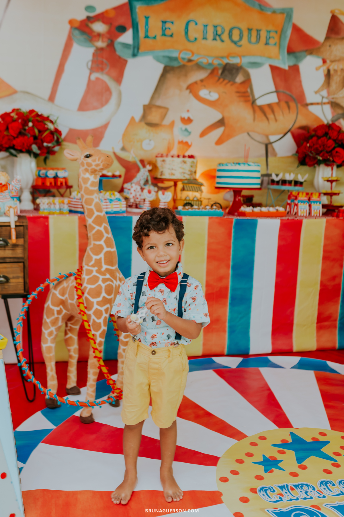 fotografa de familia fotografia festa infantil ao ar livre tema circo Rio de Janeiro 3 anos