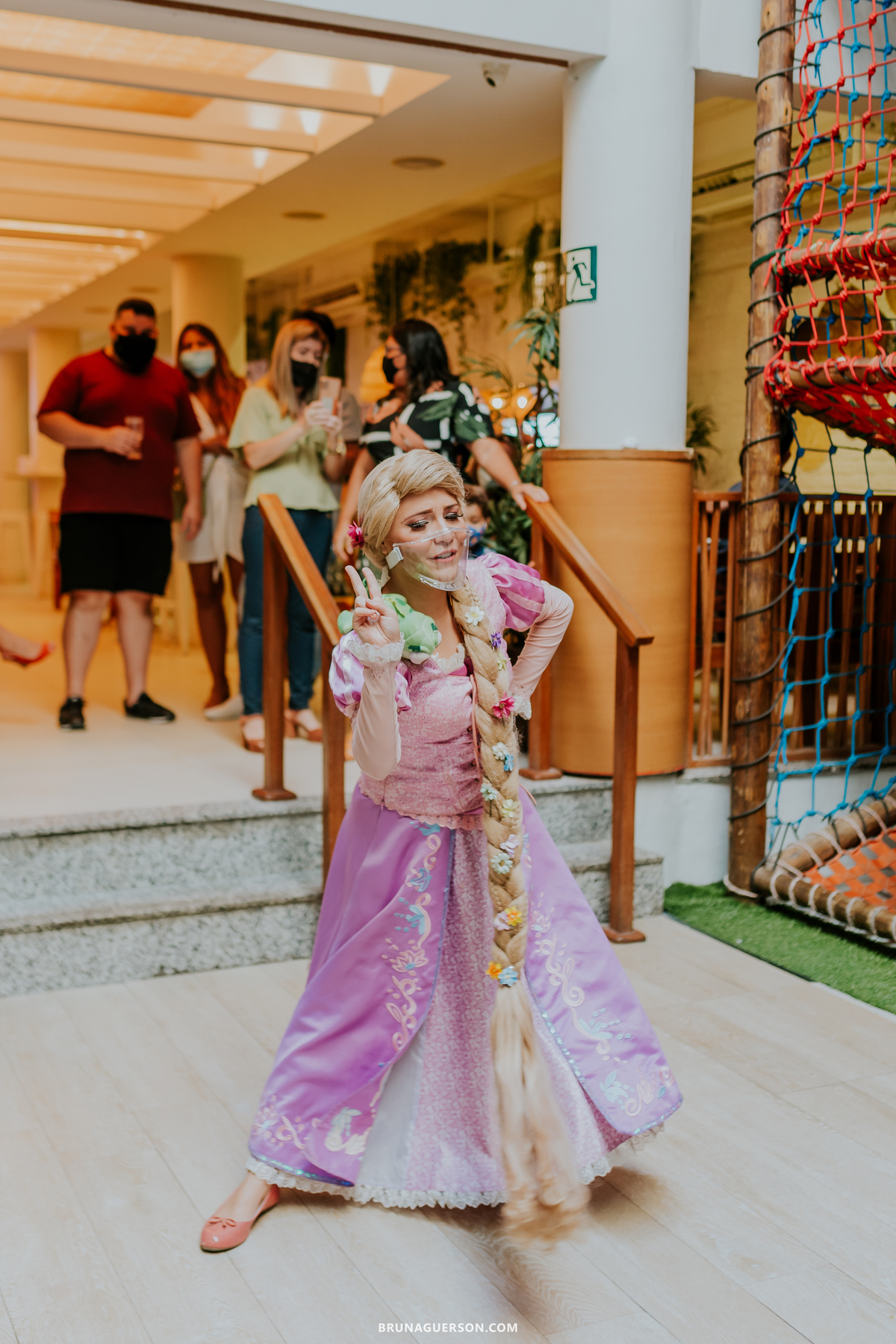 fotografia casa de festa espoleta buffet infantil 4 anos rapunzel menina