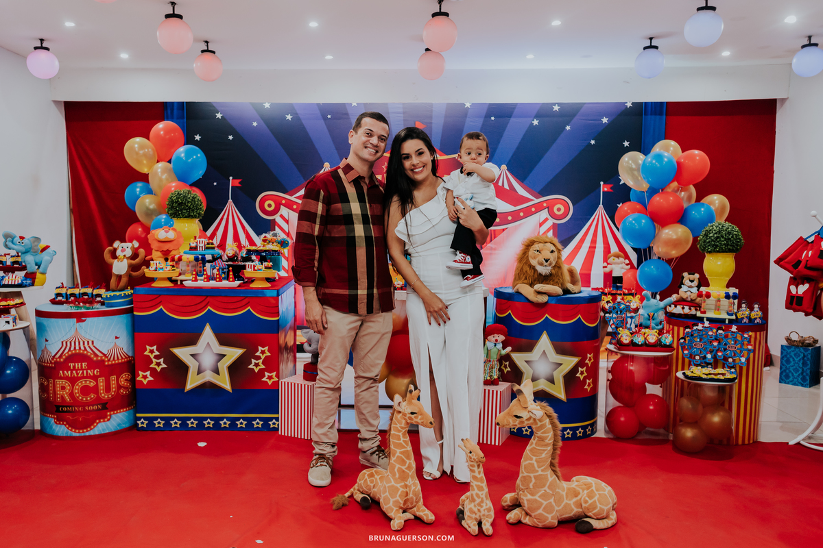 festa infantil Rio de Janeiro rj ilha do governador 1 ano rael circo 