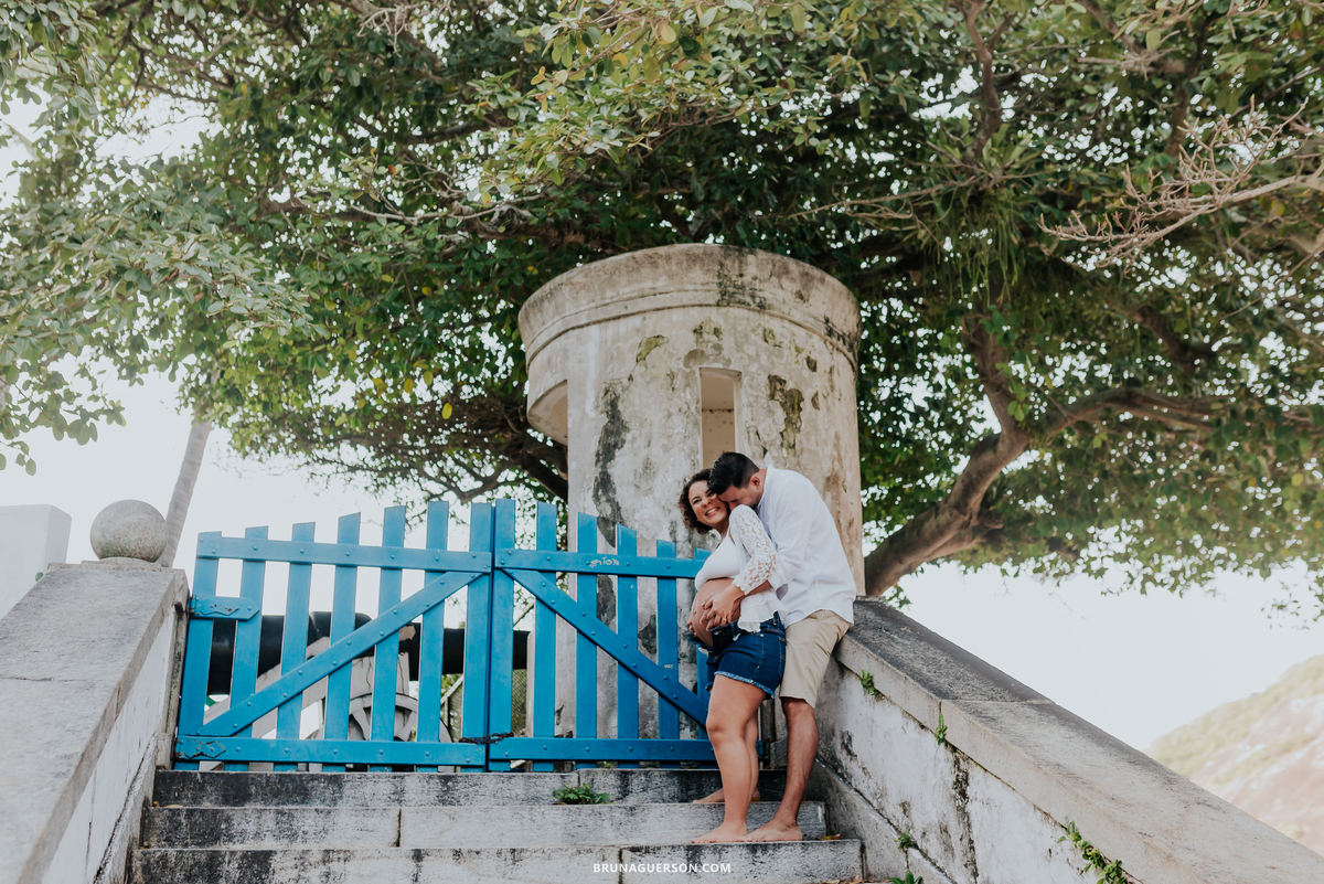 fotografia ensaio de casal gestante externo Rio de Janeiro rj praia vermelha urca 