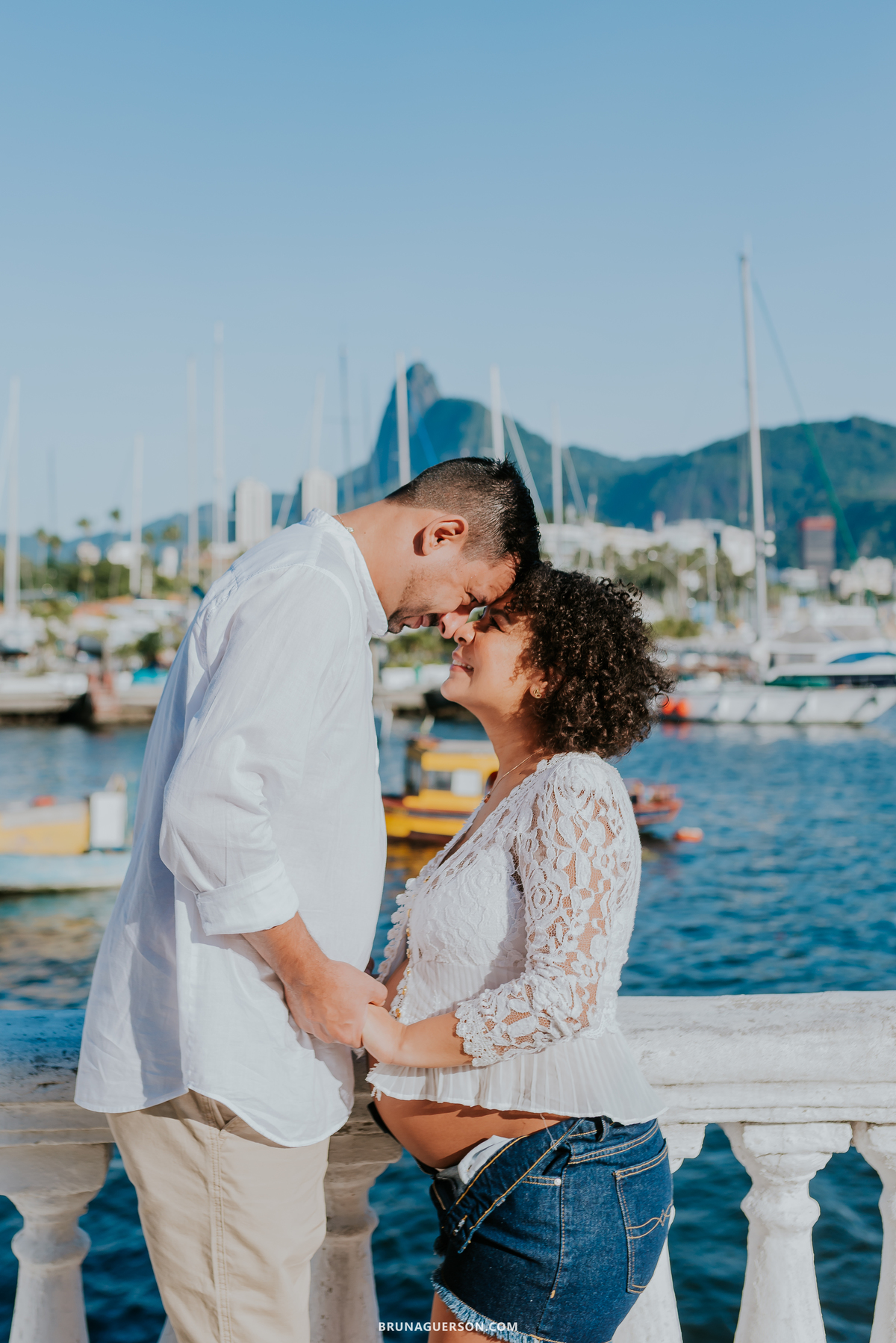 fotografia ensaio de casal gestante externo Rio de Janeiro rj praia vermelha urca 