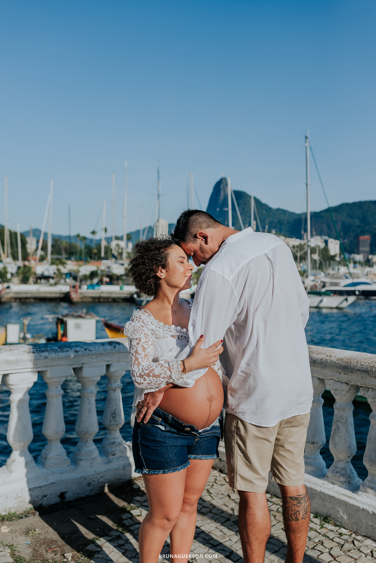 fotografia ensaio de casal gestante externo Rio de Janeiro rj praia vermelha urca 