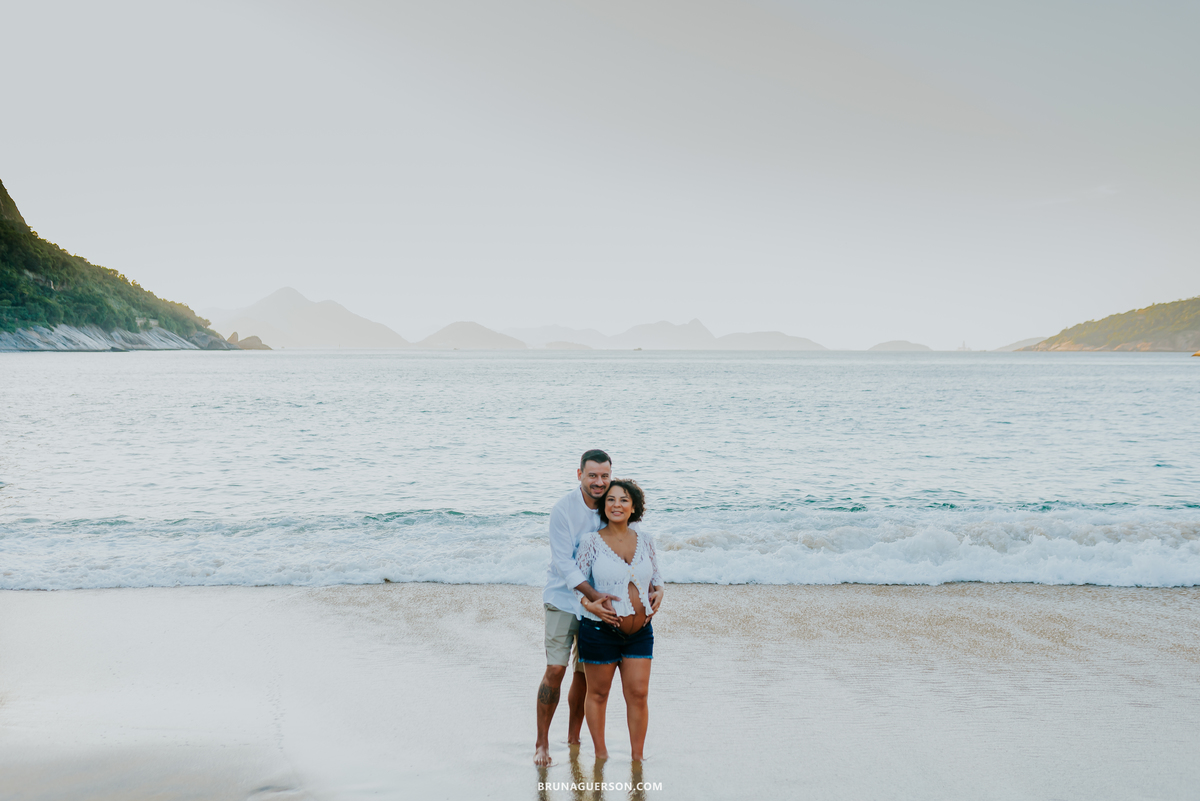 fotografia ensaio de casal gestante externo Rio de Janeiro rj praia vermelha urca 