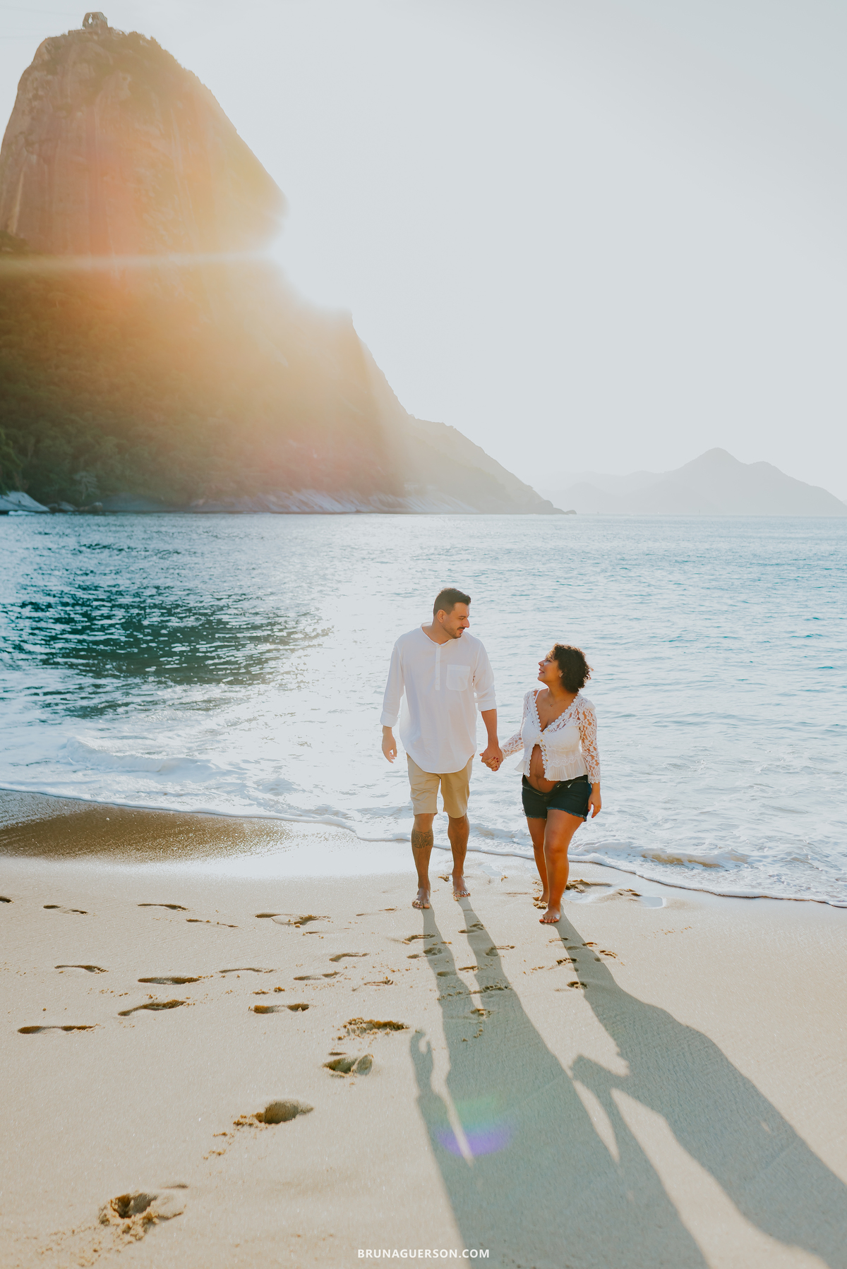 fotografia ensaio de casal gestante externo Rio de Janeiro rj praia vermelha urca 