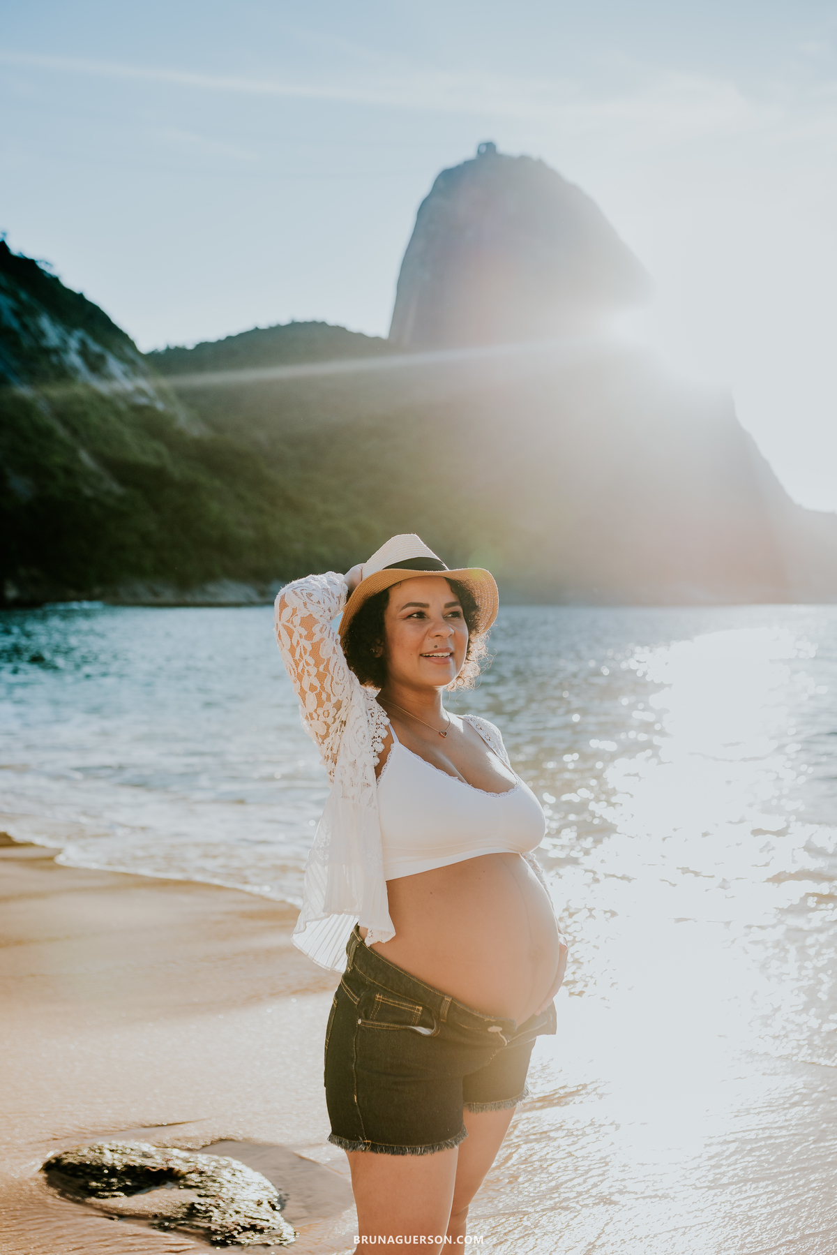 fotografia ensaio de casal gestante externo Rio de Janeiro rj praia vermelha urca 