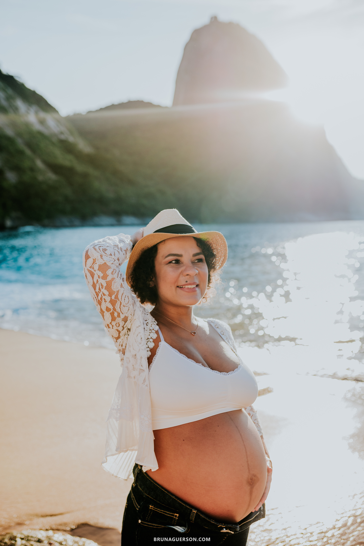 fotografia ensaio de casal gestante externo Rio de Janeiro rj praia vermelha urca 