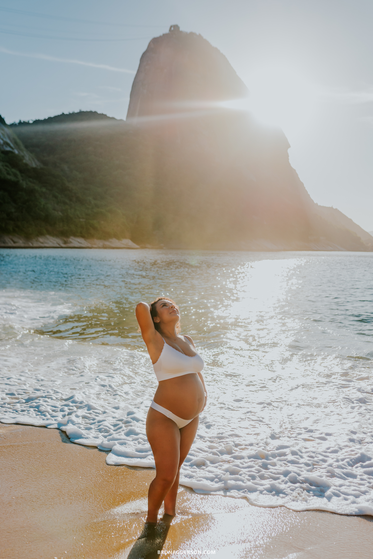 fotografia ensaio de casal gestante externo Rio de Janeiro rj praia vermelha urca 
