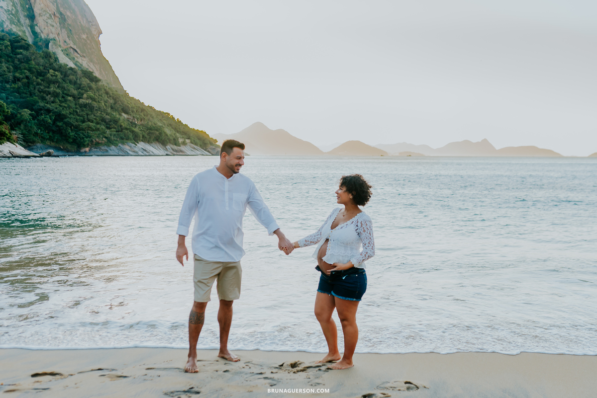 fotografia ensaio de casal gestante externo Rio de Janeiro rj praia vermelha urca 