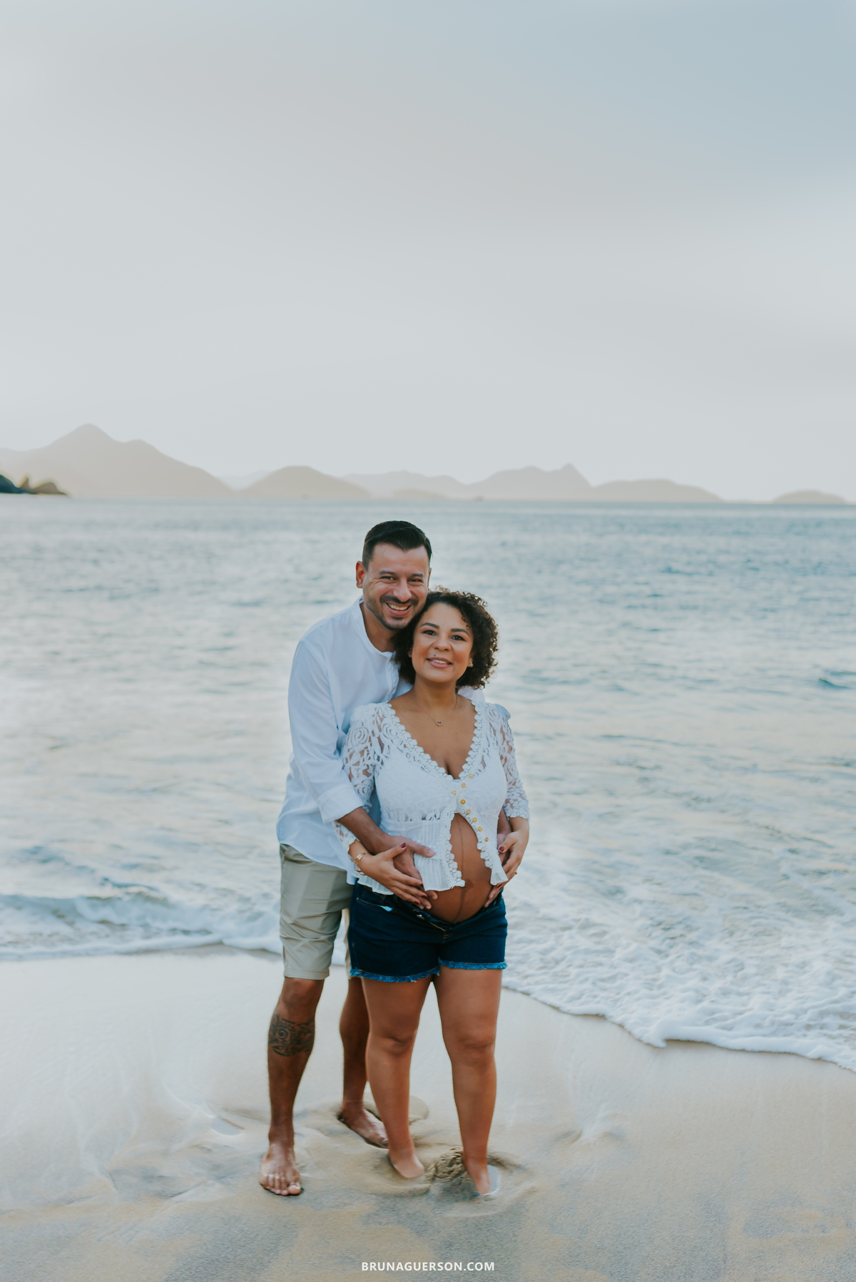 fotografia ensaio de casal gestante externo Rio de Janeiro rj praia vermelha urca 