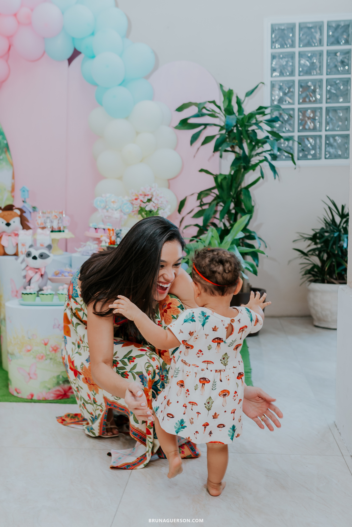 fotografia festa infantil em casa 1 ano menina raposa bosque encantado  rio de janeiro