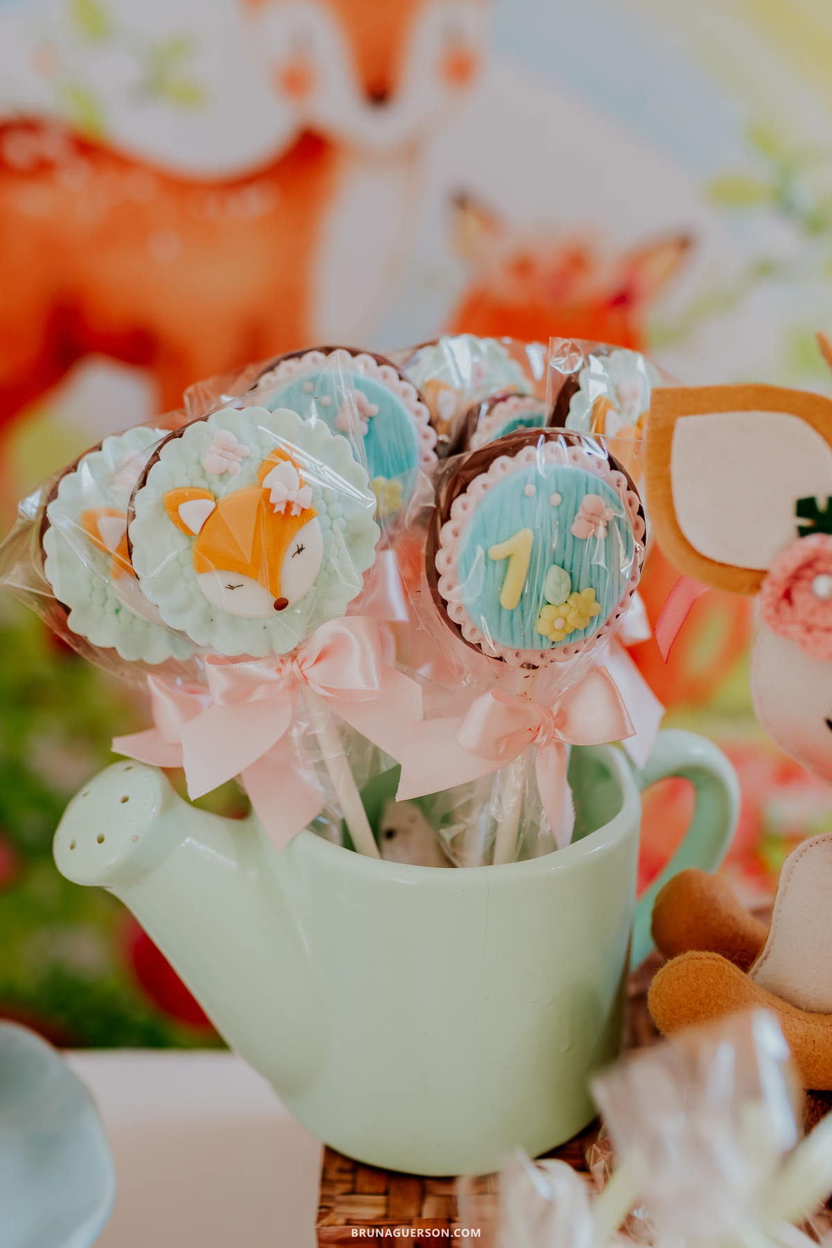 fotografia festa infantil em casa 1 ano menina raposa bosque encantado  rio de janeiro