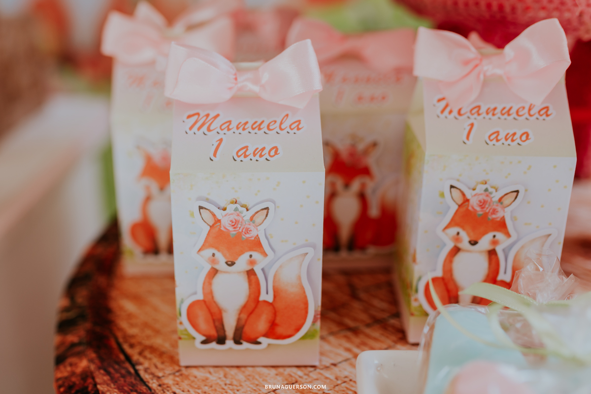 fotografia festa infantil em casa 1 ano menina raposa bosque encantado 