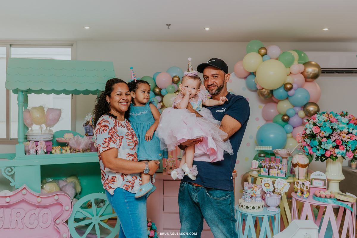 fotografia festa infantil menina 1 ano circo Icarai rio de janeiro niteroi