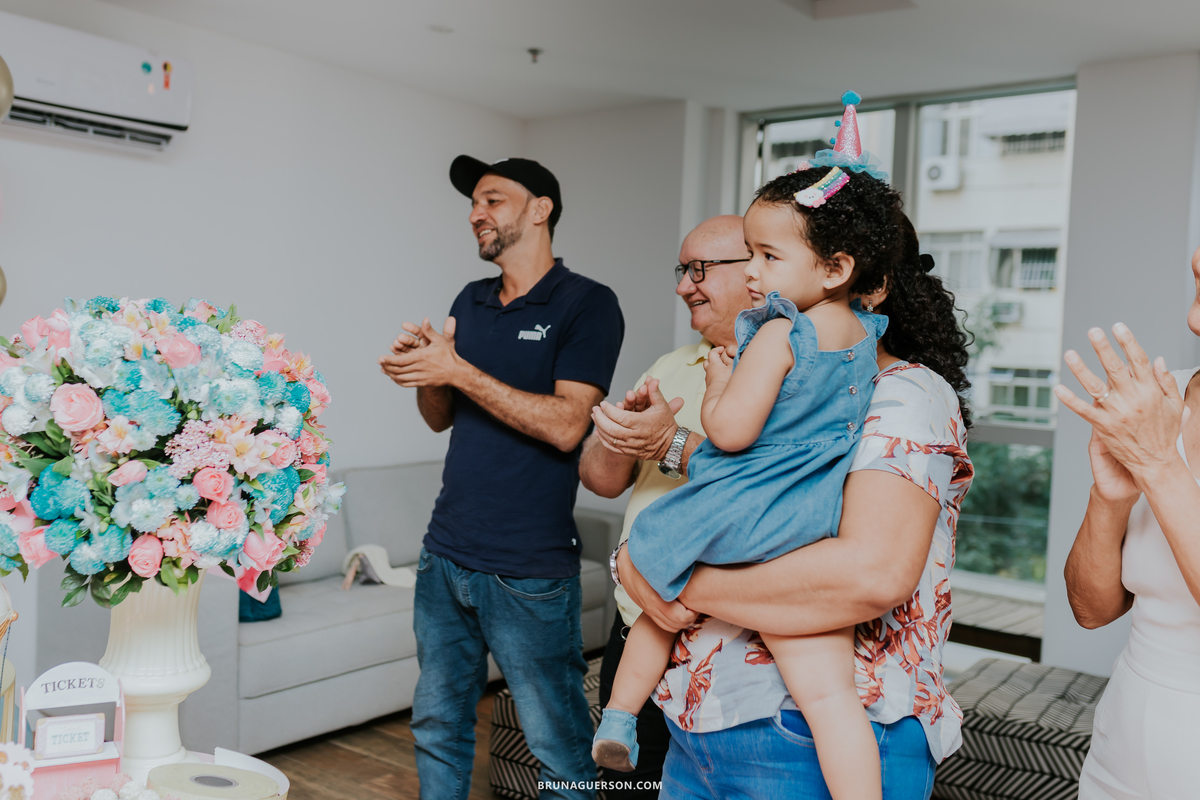 fotografia festa infantil menina 1 ano circo Icarai rio de janeiro niteroi