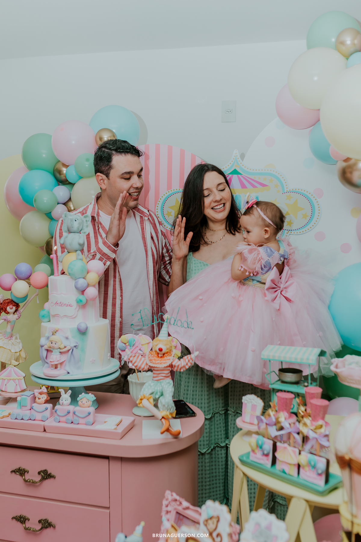 fotografia festa infantil menina 1 ano circo Icarai rio de janeiro niteroi