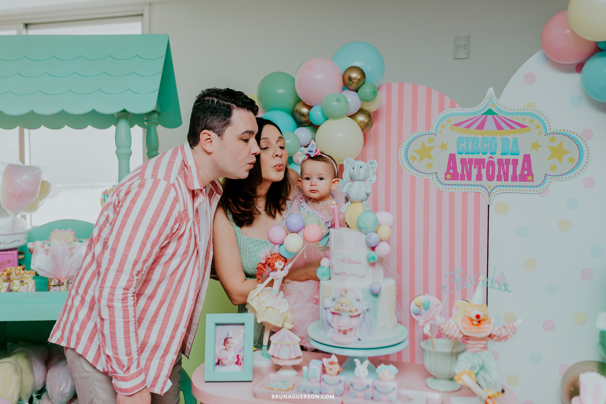 fotografia festa infantil menina 1 ano circo Icarai rio de janeiro niteroi