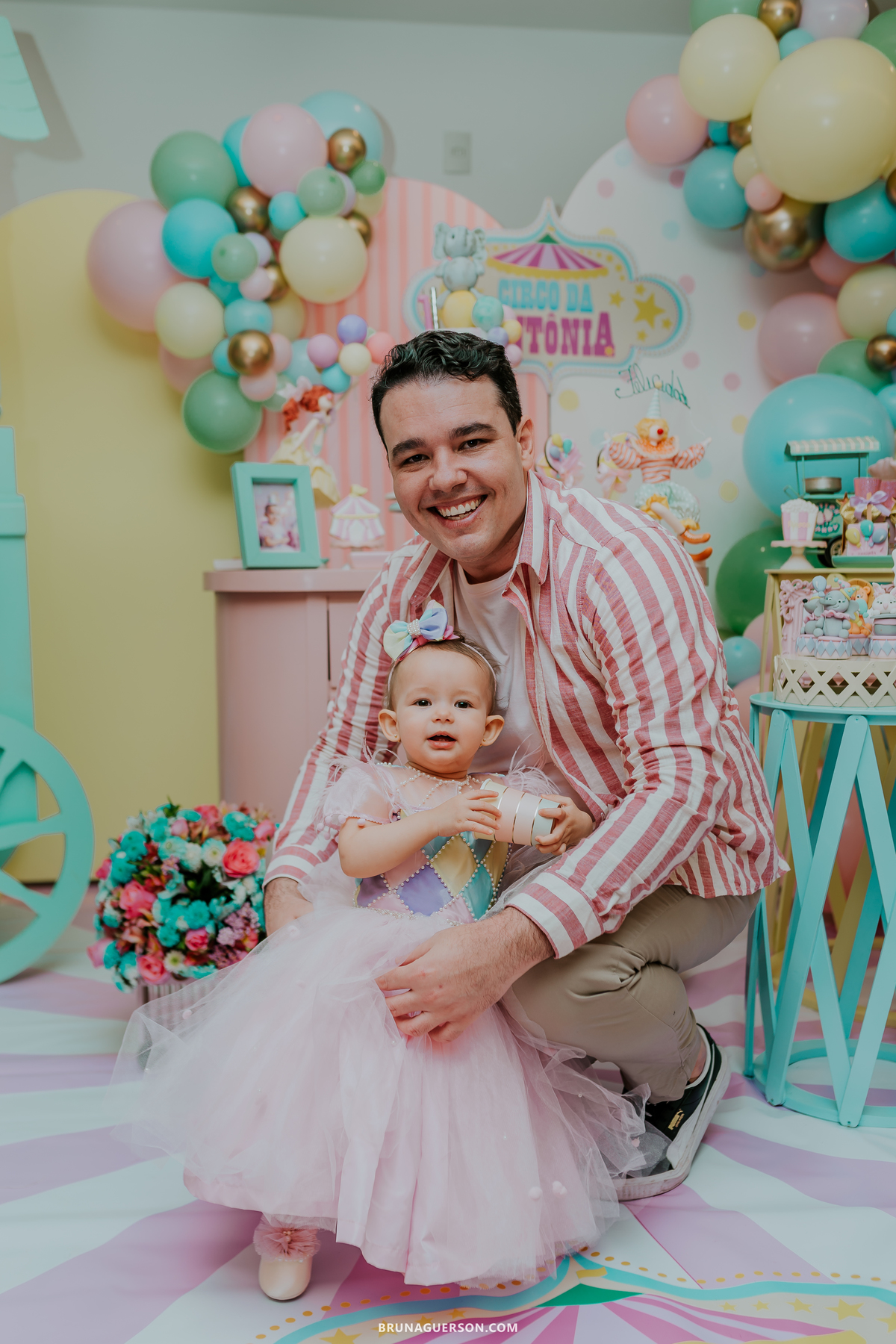 fotografia festa infantil menina 1 ano circo Icarai rio de janeiro niteroi