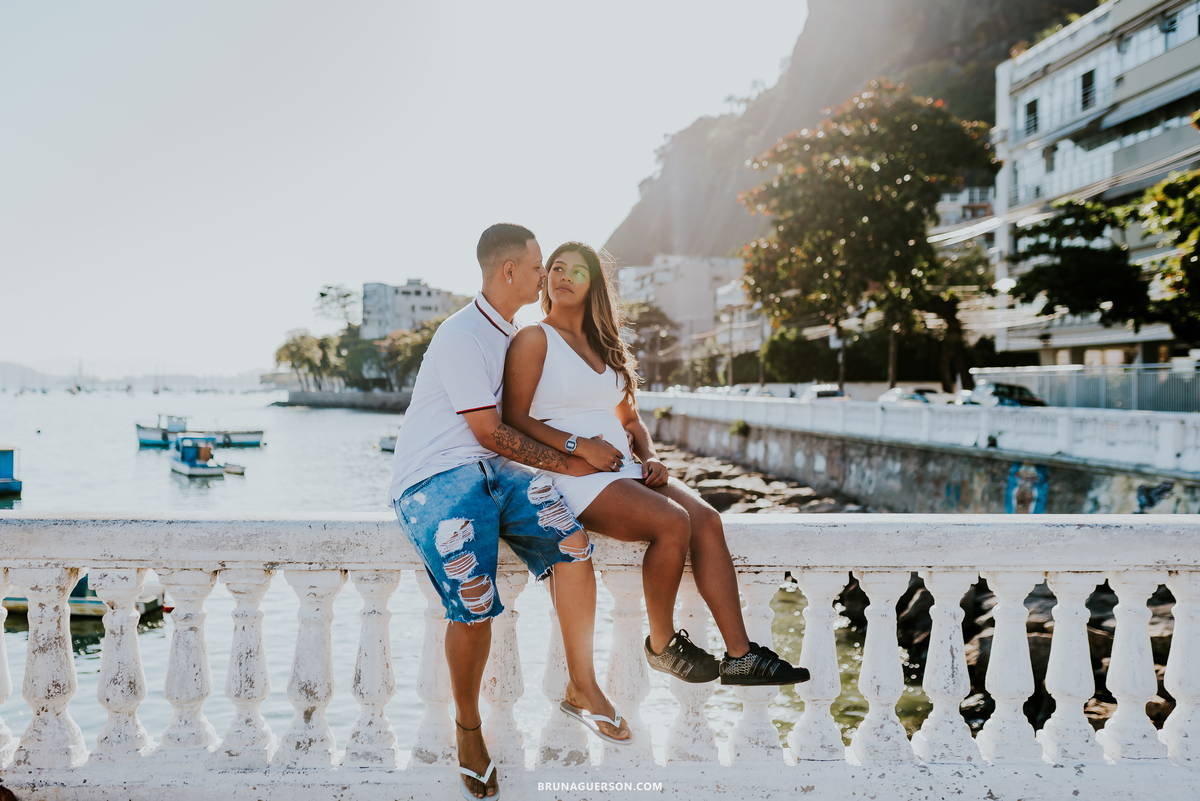 fotografia ensaio externo praia vermelha urca Rio de Janeiro gestante revelação