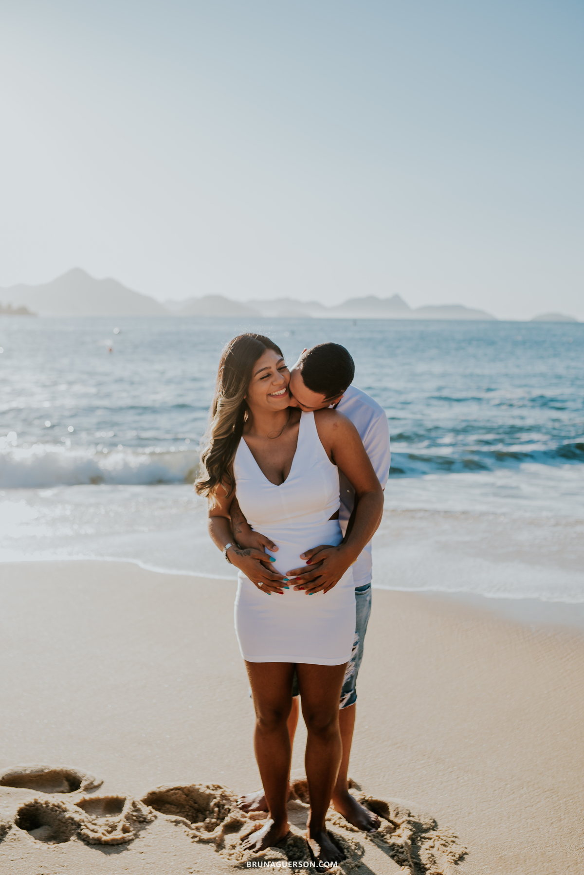 fotografia ensaio externo praia vermelha urca Rio de Janeiro gestante revelação