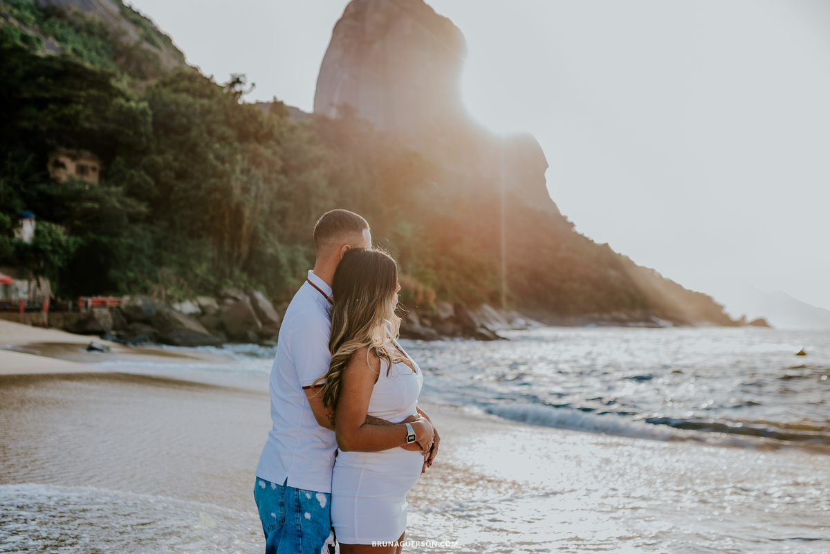 fotografia ensaio externo praia vermelha urca Rio de Janeiro gestante revelação