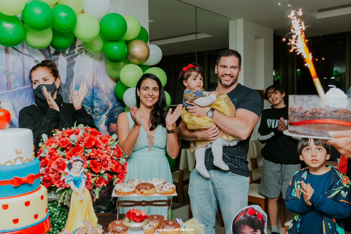 fotografia festa infantil 1 ano marina branca de neve recreio dos bandeirantes Rio de Janeiro rj 