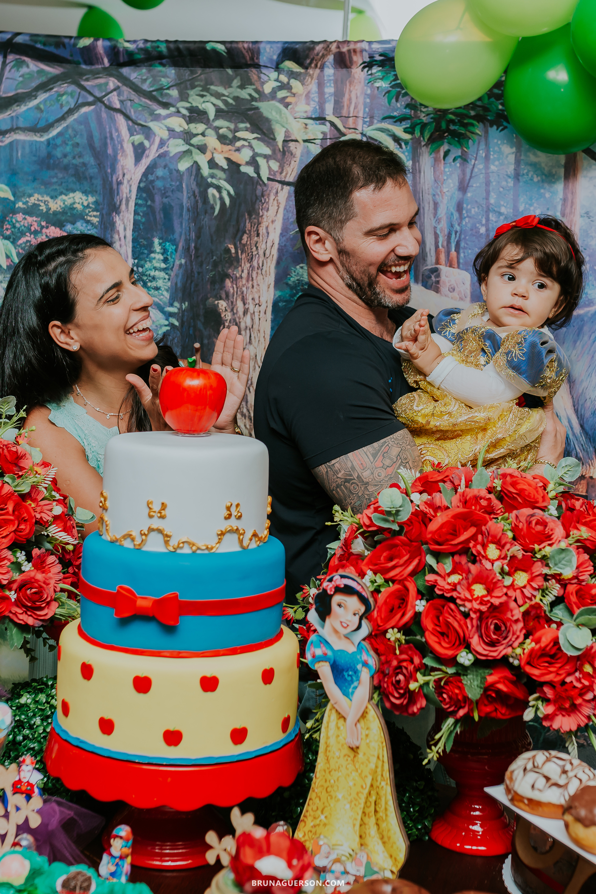 fotografia festa infantil 1 ano marina branca de neve recreio dos bandeirantes Rio de Janeiro rj 