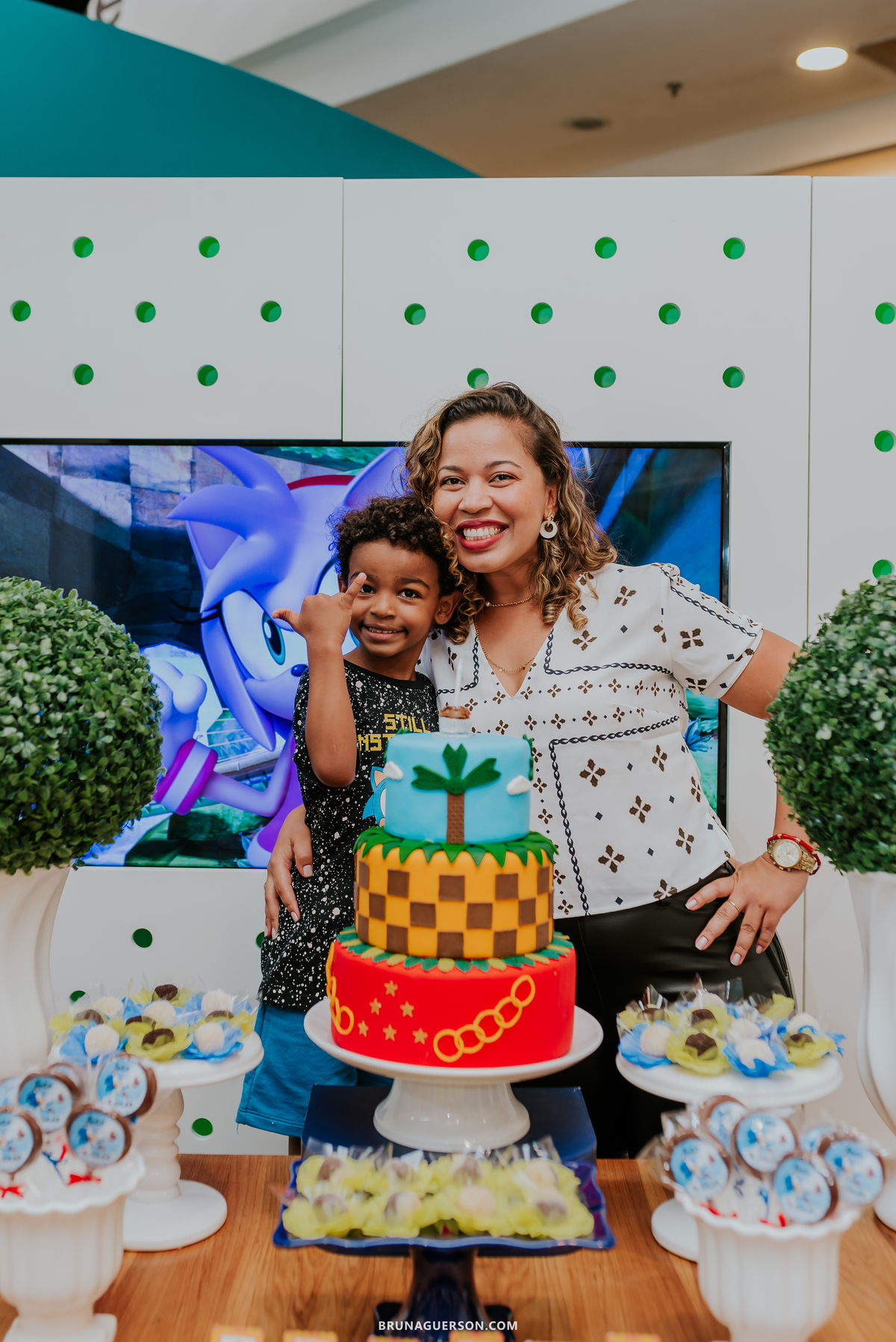 fotografia festa infantil animasom via parque shopping barra da tijuca Rio de Janeiro rj sonic 