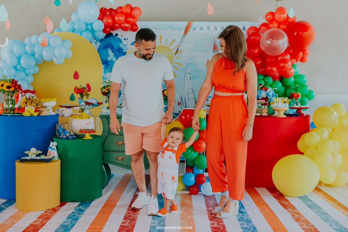 fotografia festa infantil decoracao tema aquarela rio de janeiro fotografa rj fotos com os pais