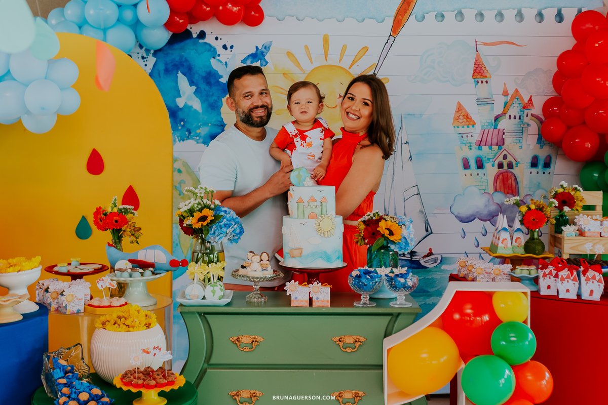 fotografia festa infantil decoracao tema aquarela rio de janeiro fotografa rj fotos com os pais