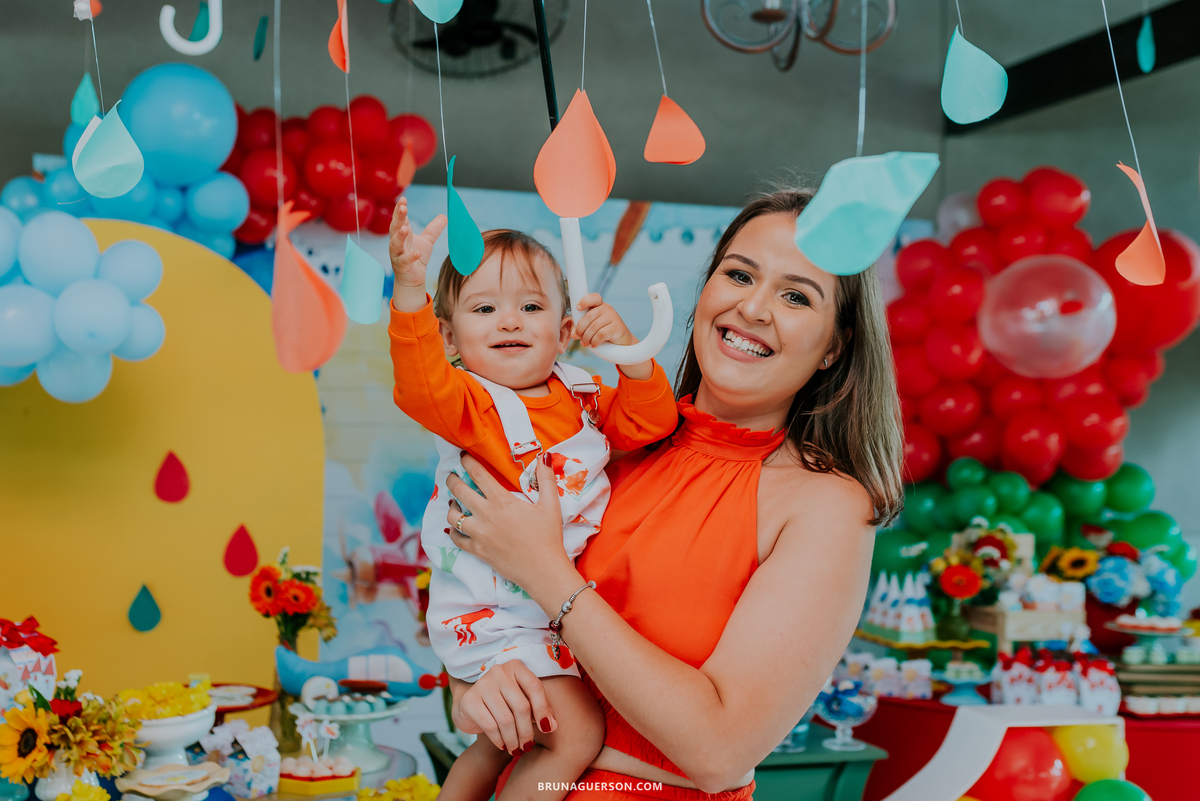 fotografia festa infantil decoracao tema aquarela rio de janeiro fotografa rj 1 ano