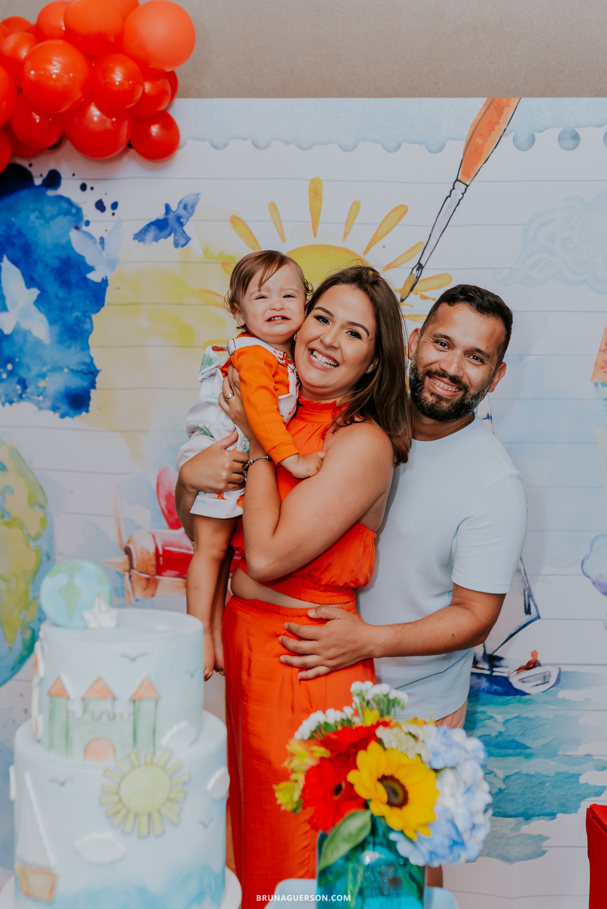 fotografia festa infantil decoracao tema aquarela rio de janeiro fotografa rj 1 ano