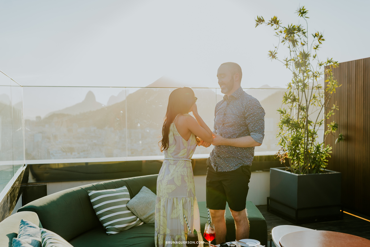 fotografia ensaio casal pedido noivado rj Hilton Copacabana Rio de Janeiro fotografa 