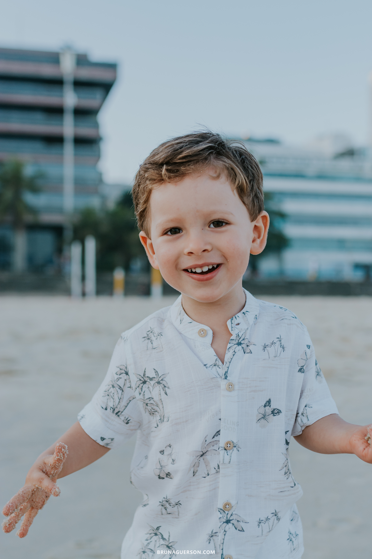 fotografia ensaio familia Leblon praia Rio de Janeiro ao ar livre 