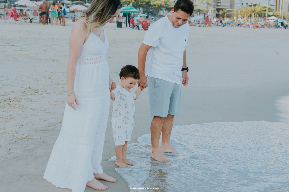 fotografia ensaio familia Leblon praia Rio de Janeiro ao ar livre 
