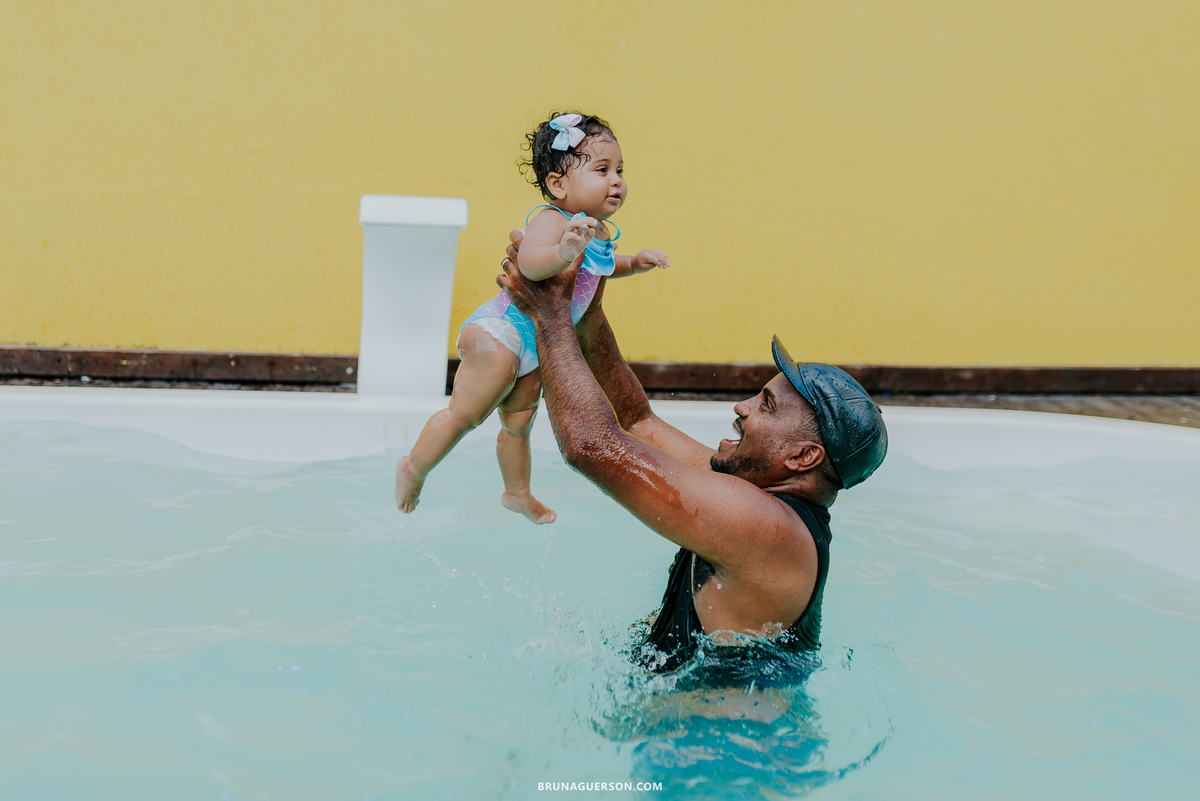 fotografia festa infantil Rio de Janeiro pool party 1 ano 