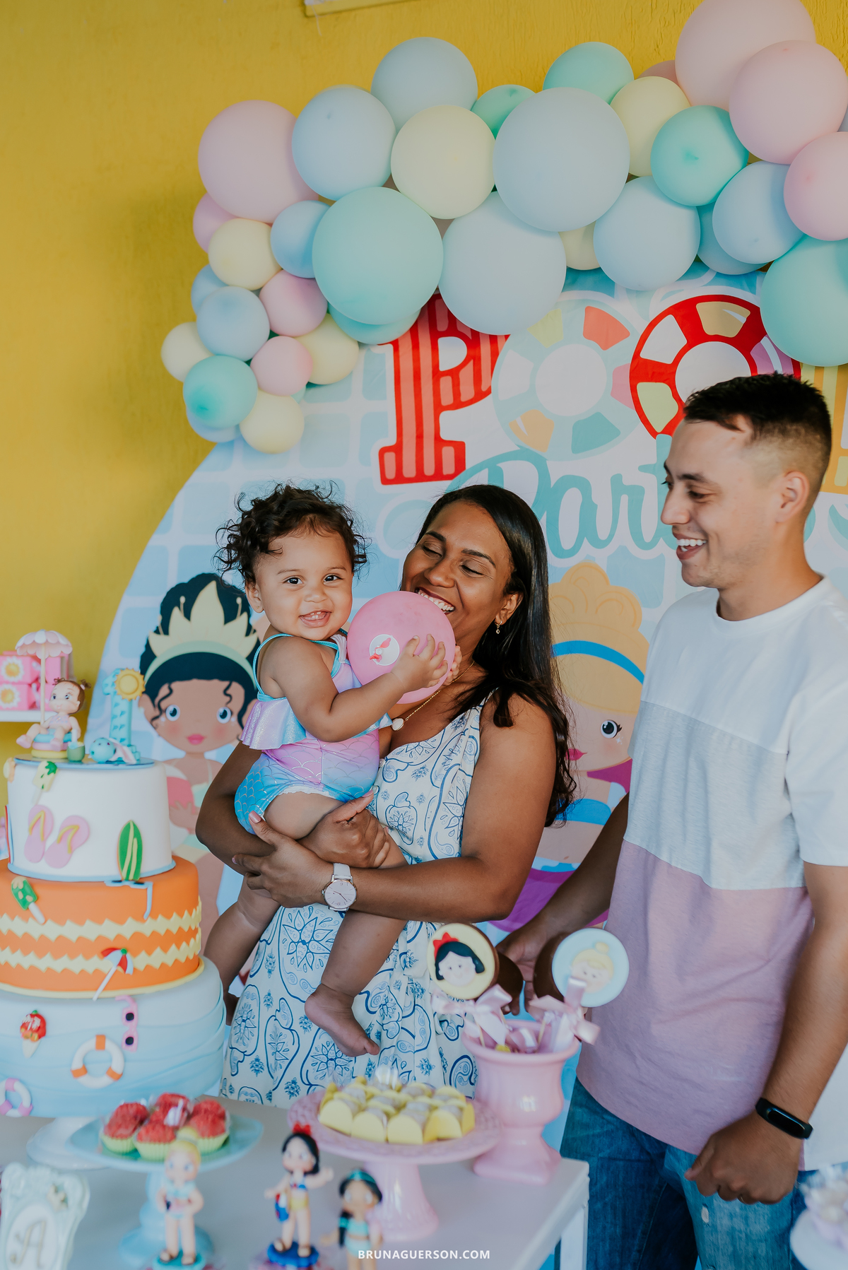 fotografia festa infantil Rio de Janeiro pool party 1 ano 