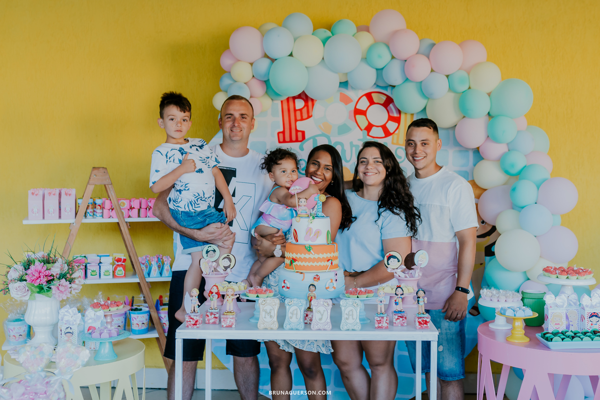 fotografia festa infantil Rio de Janeiro pool party 1 ano 