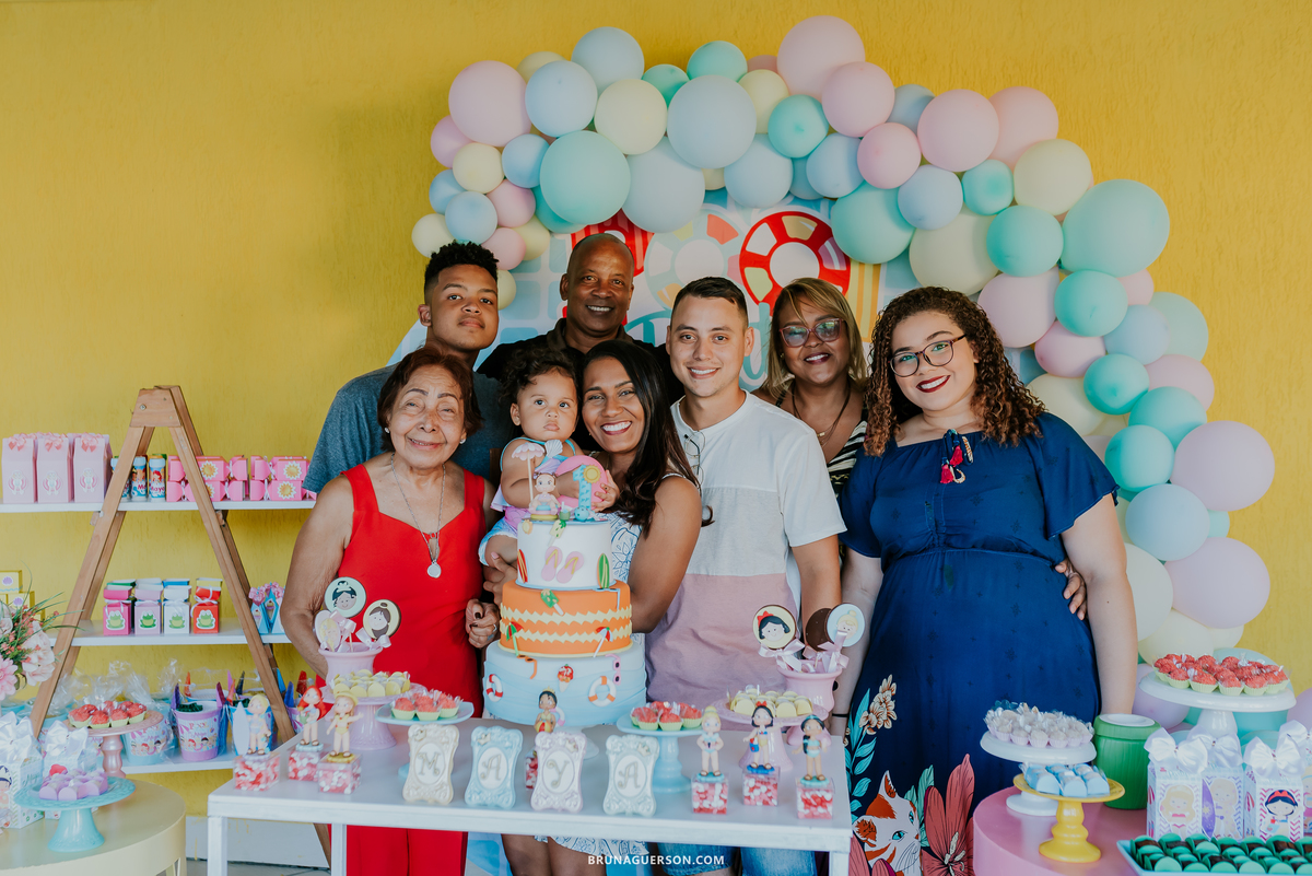 fotografia festa infantil Rio de Janeiro pool party 1 ano 