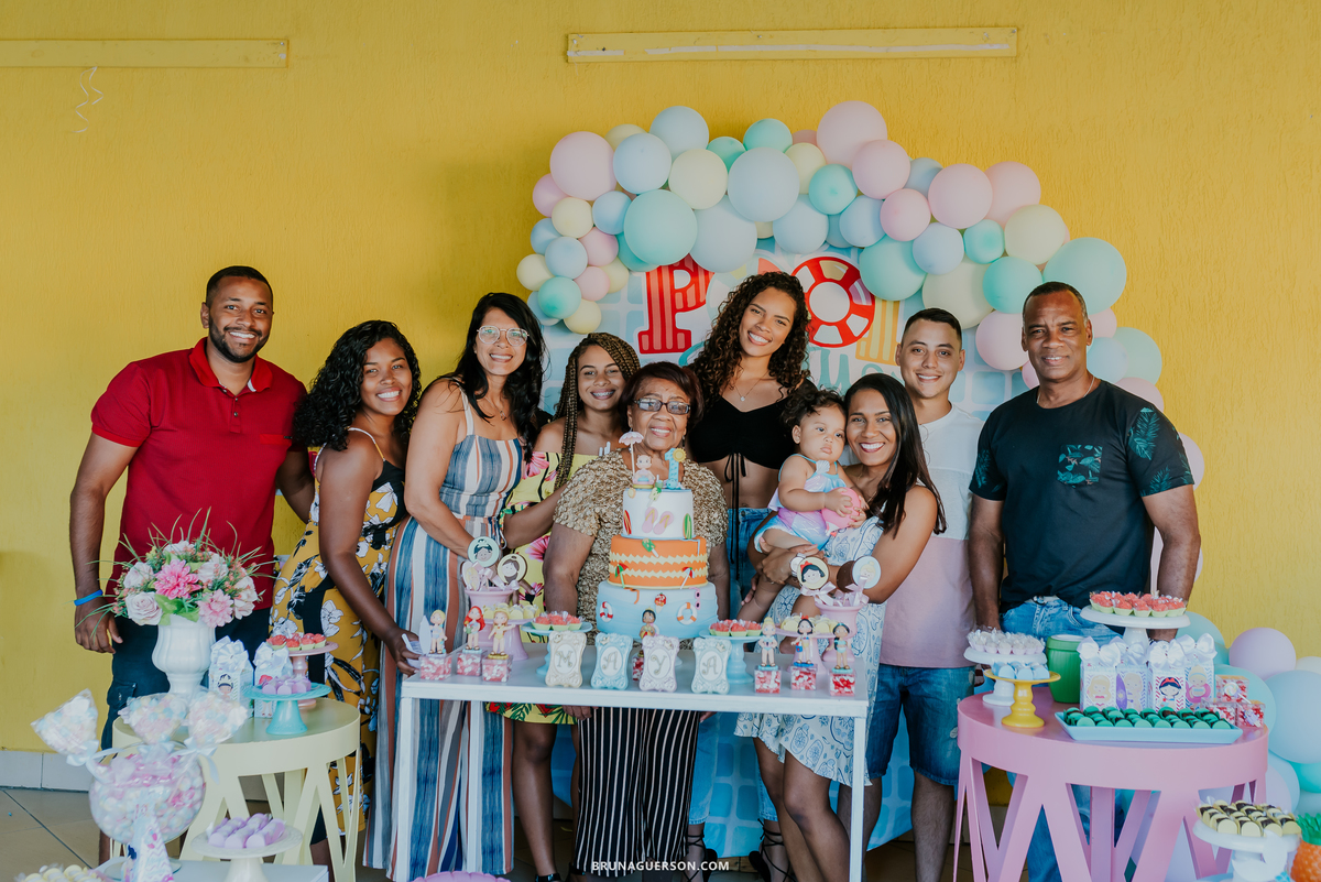 fotografia festa infantil Rio de Janeiro pool party 1 ano 