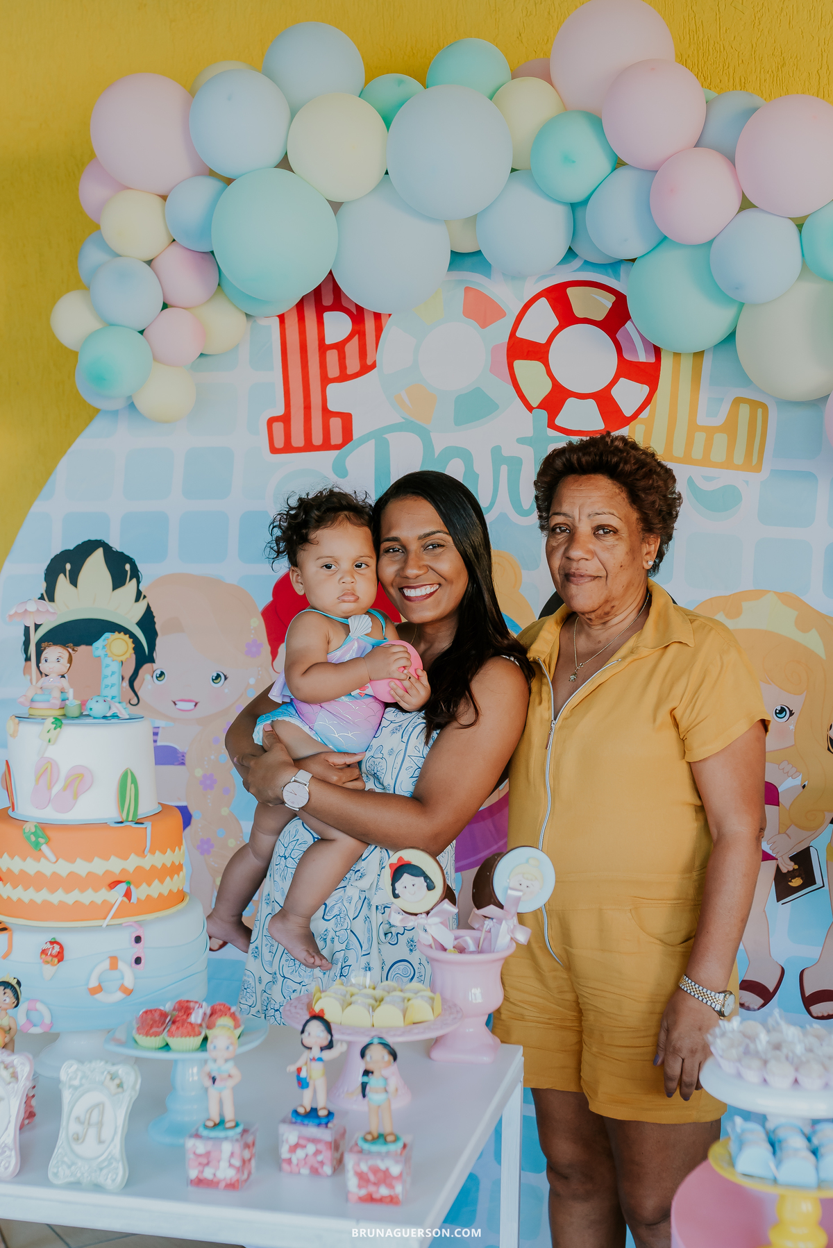 fotografia festa infantil Rio de Janeiro pool party 1 ano 