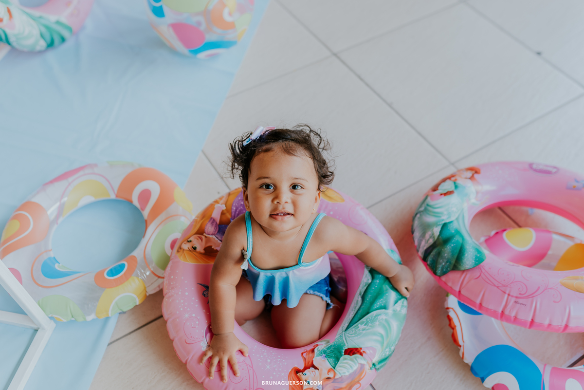 fotografia festa infantil Rio de Janeiro pool party 1 ano 